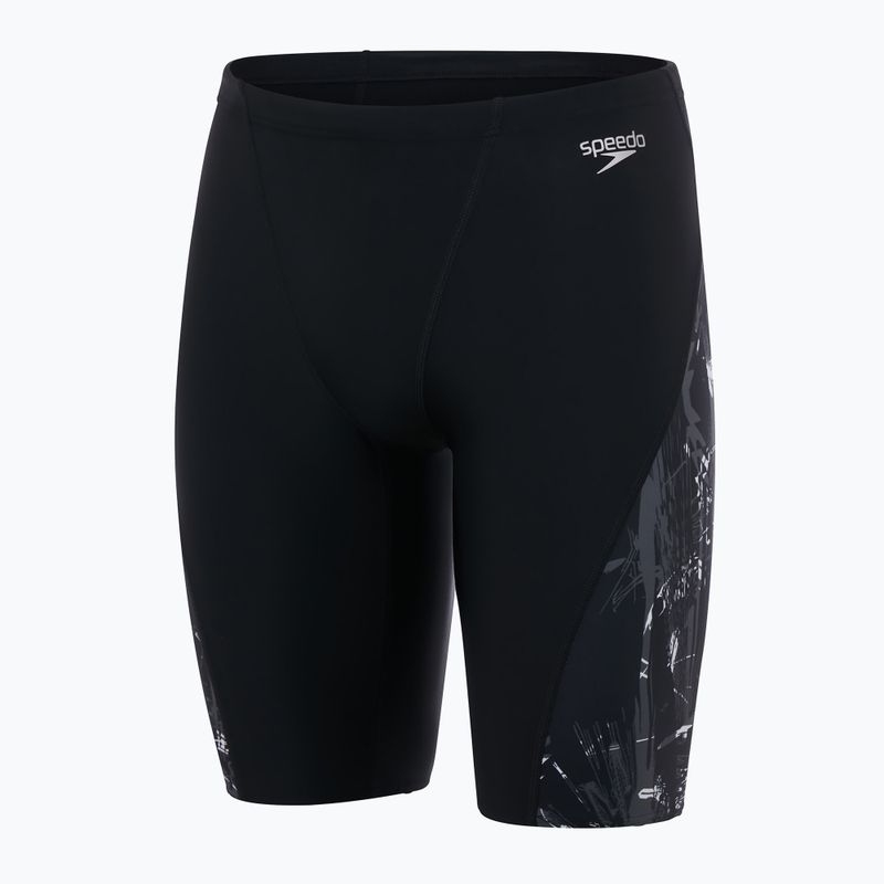 Jammery pływackie męskie Speedo V-Cut Panel Jammer black/usa charcoal/white 4