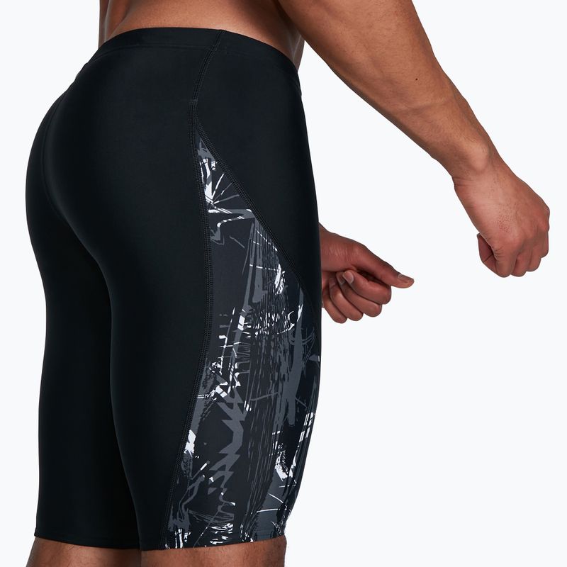 Jammery pływackie męskie Speedo V-Cut Panel Jammer black/usa charcoal/white 6