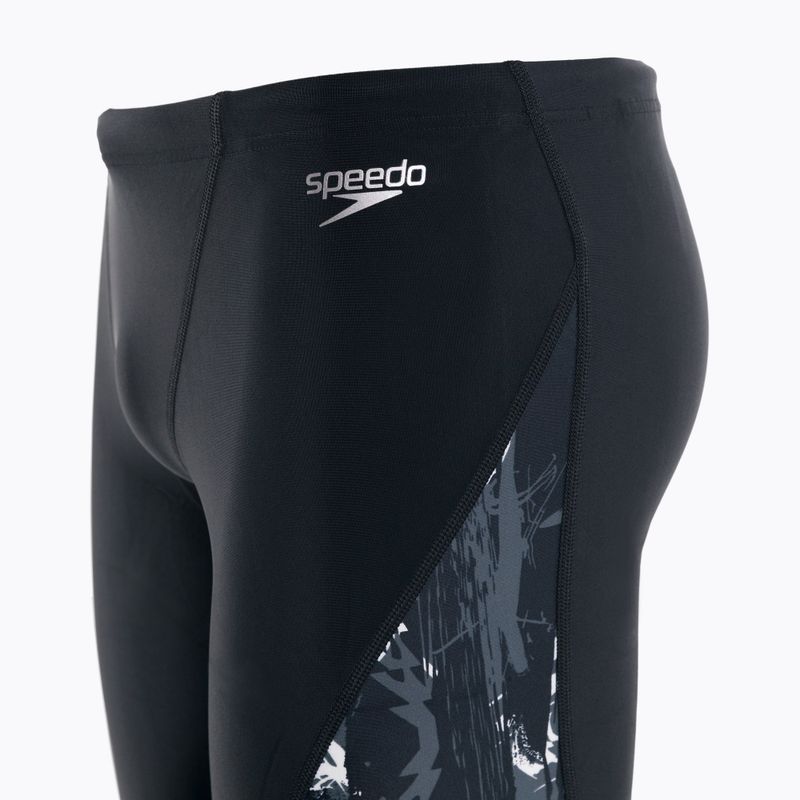 Jammery pływackie męskie Speedo V-Cut Panel Jammer black/usa charcoal/white 3