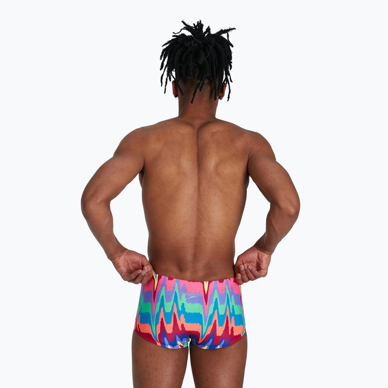 Slipy pływackie męskie Speedo Allover 17 cm Brief magenta/fluro pink/ultraviolet/pool 6