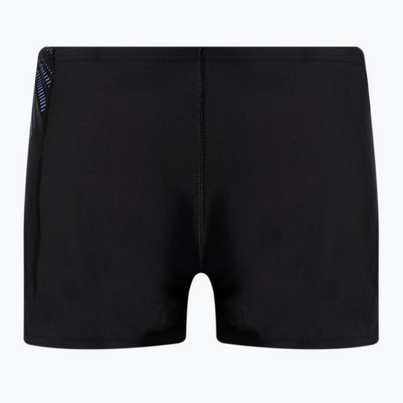 Bokserki pływackie dziecięce Speedo Plastisol Placement Aquashort black/papaya punch/blue flame 2