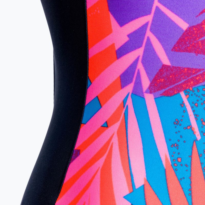 Strój pływacki jednoczęściowy dziecięcy Speedo Allover Pulseback true navy/siren red/lilac 4
