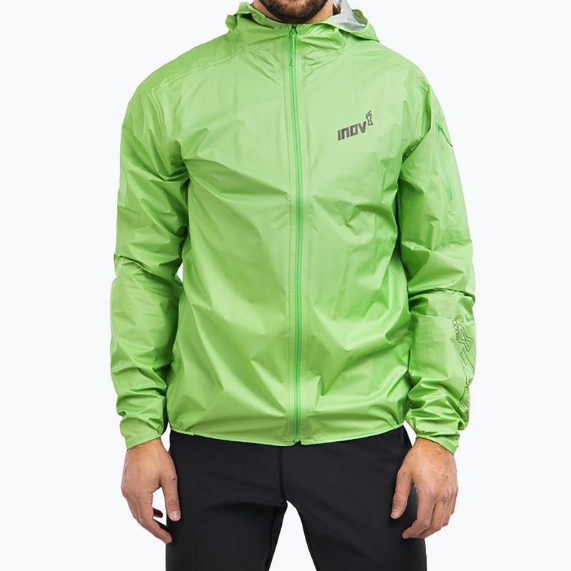 Kurtka do biegania męska Inov-8 Raceshell Pro FZ green