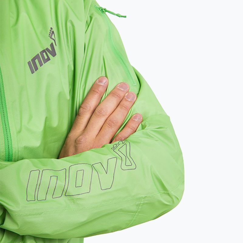 Kurtka do biegania męska Inov-8 Raceshell Pro FZ green 5