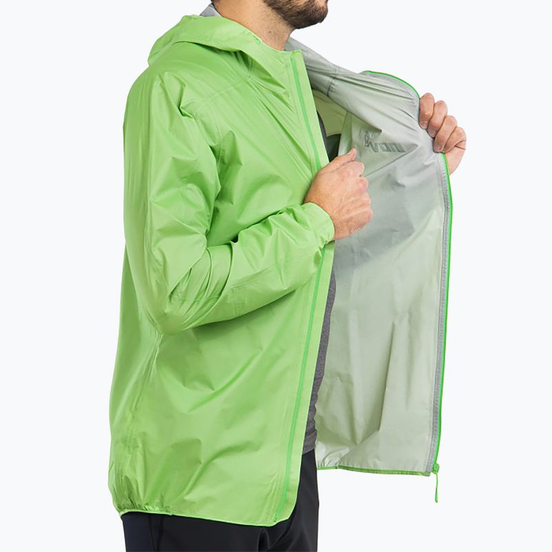 Kurtka do biegania męska Inov-8 Raceshell Pro FZ green 8