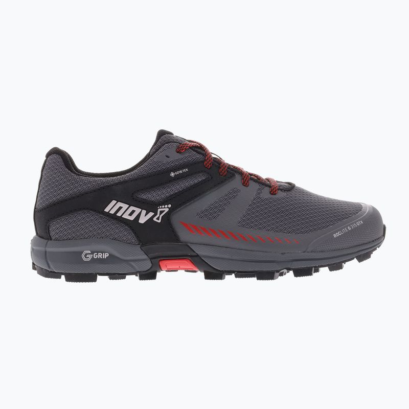 Buty do biegania męskie Inov-8 Roclite G 315 GTX V2 grey/black/red 12