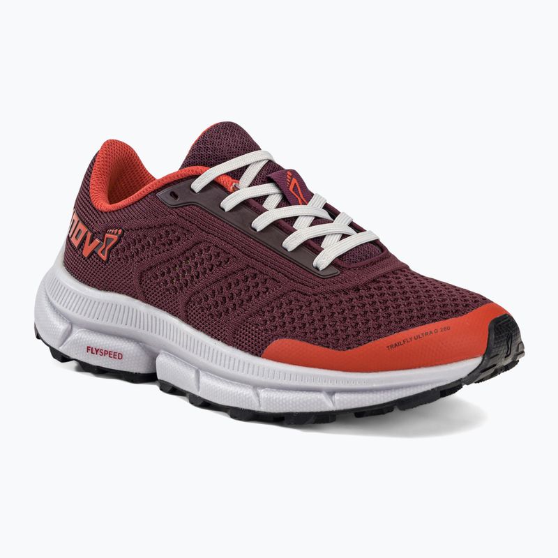 Buty do biegania damskie Inov-8 Trailfly Ultra G 280 red/burgundy