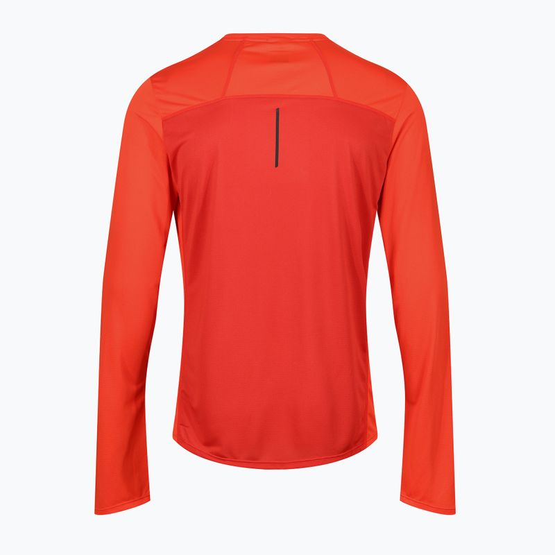 Longsleeve do biegania męski Inov-8 Performance fiery red/red 2