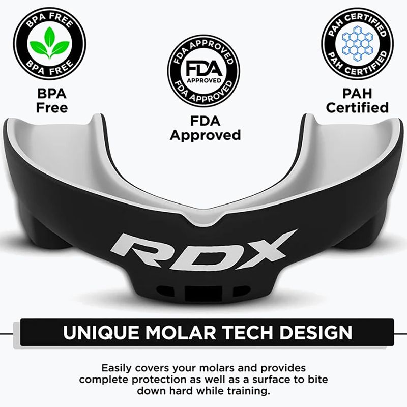 Ochraniacz na szczękę dla dzieci RDX Mouth Junior black/white 3