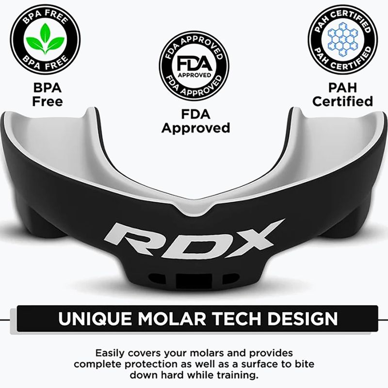 Ochraniacz szczęki RDX Mouth black/white 3