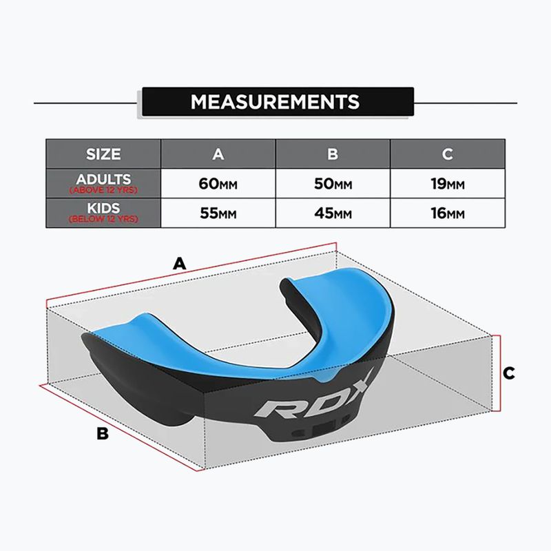 Ochraniacz szczęki RDX Mouth Guard blue 5