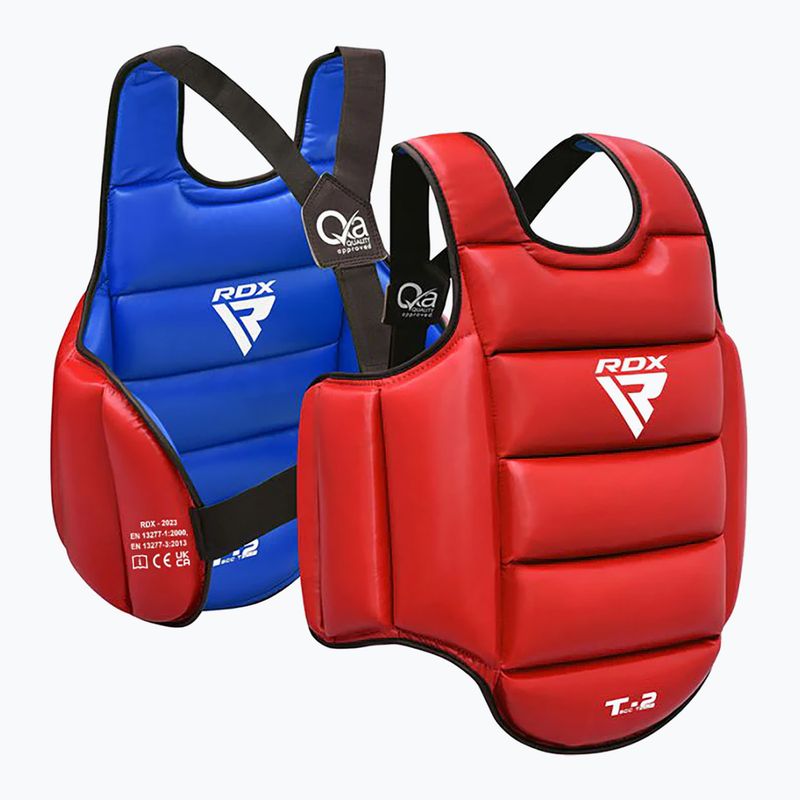 Ochraniacz korpusu RDX SCC-T2 Karate Chest Guard red/blue 4