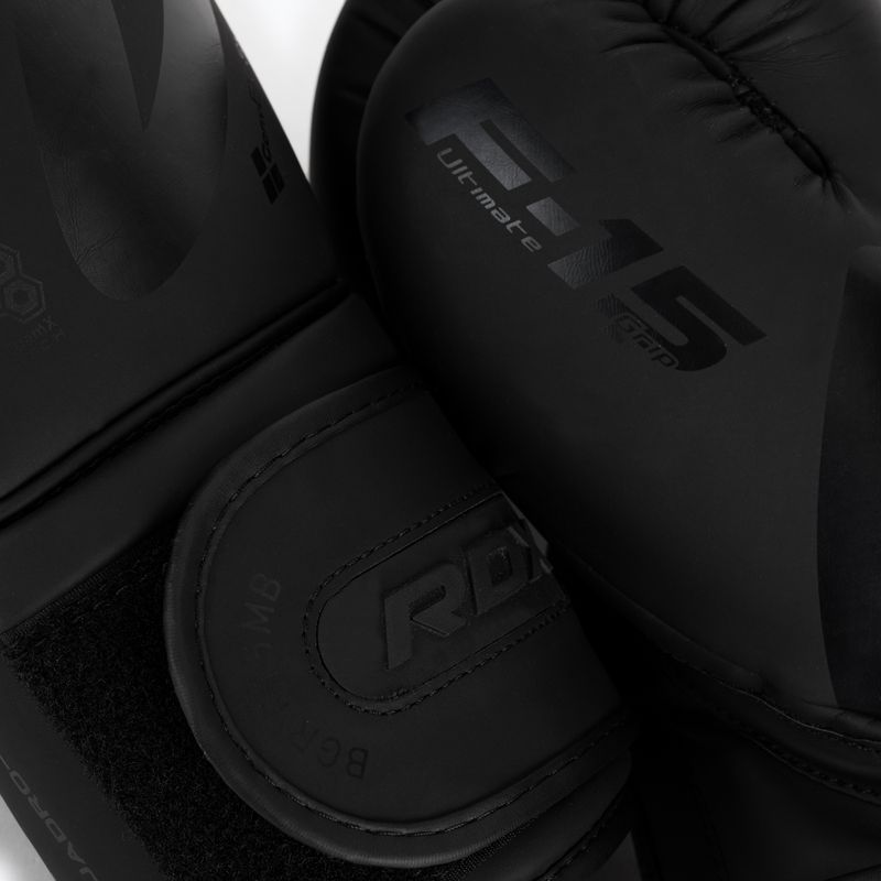 Rękawice bokserskie RDX T15 matte black 5