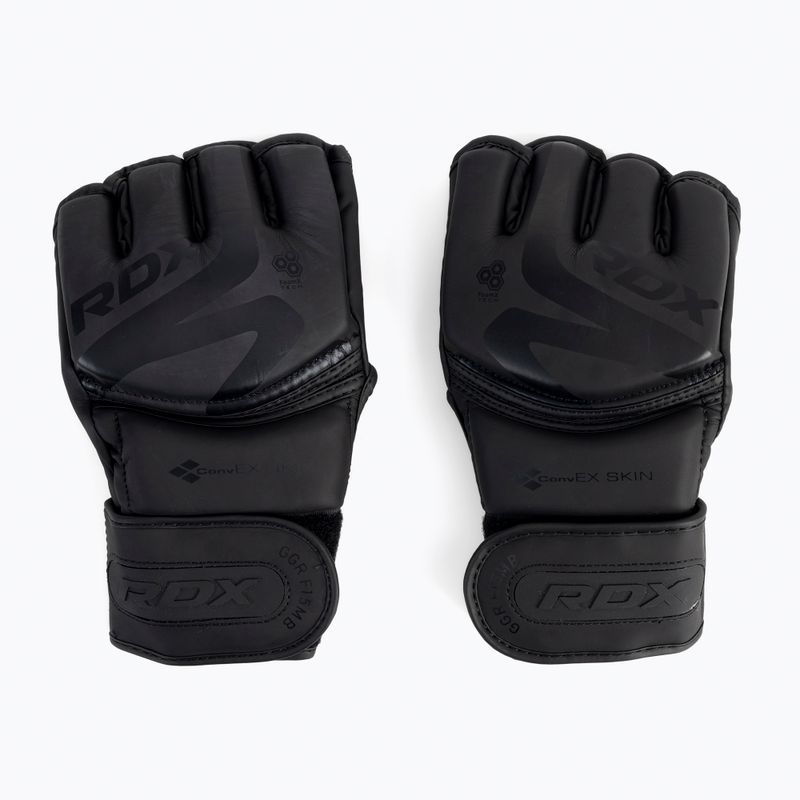 Rękawice grapplingowe RDX Grappling Glove F15 matte black