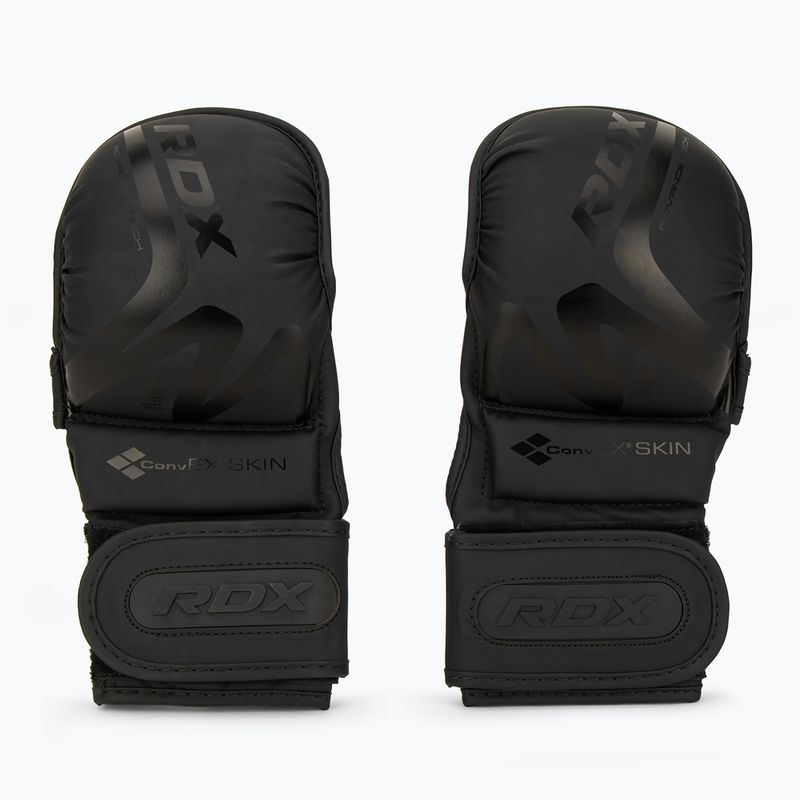 Rękawice grapplingowe RDX T15 Noir Hybrid matte black 2