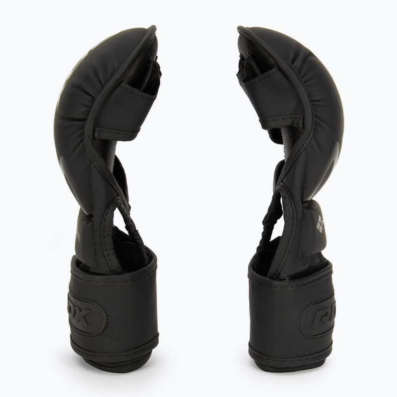 Rękawice grapplingowe RDX T15 Noir Hybrid matte black 4