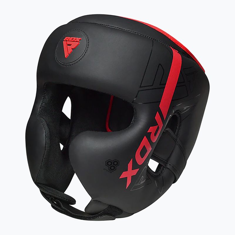 Kask bokserski RDX F6 Kara Head Guard red 2