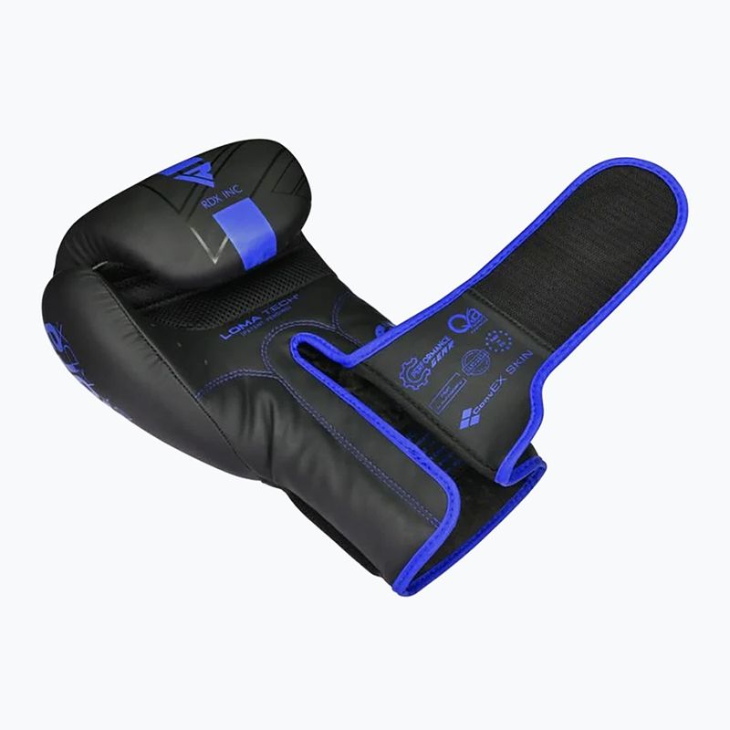 Rękawice bokserskie Rękawice RDX F6 blue 4