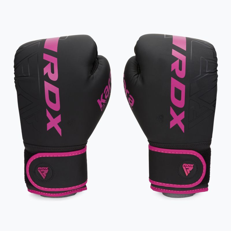 Rękawice bokserskie RDX F6 matte pink