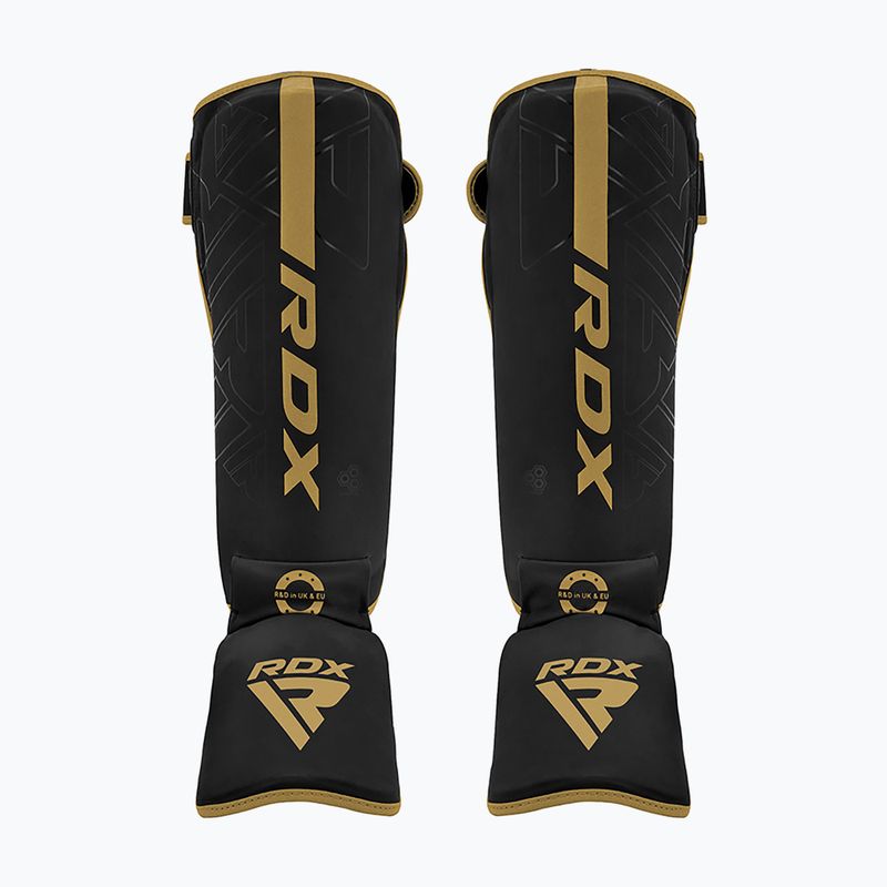 Ochraniacze piszczeli i stóp RDX F6 Shin Instep matte golden 2