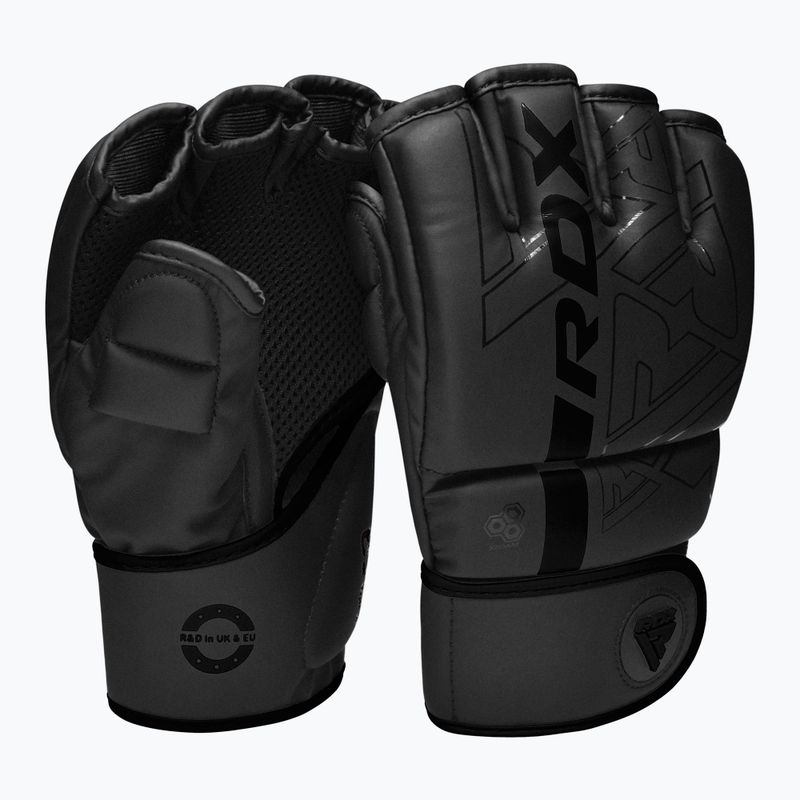 Rękawice grapplingowe RDX Grappling F6 black 2