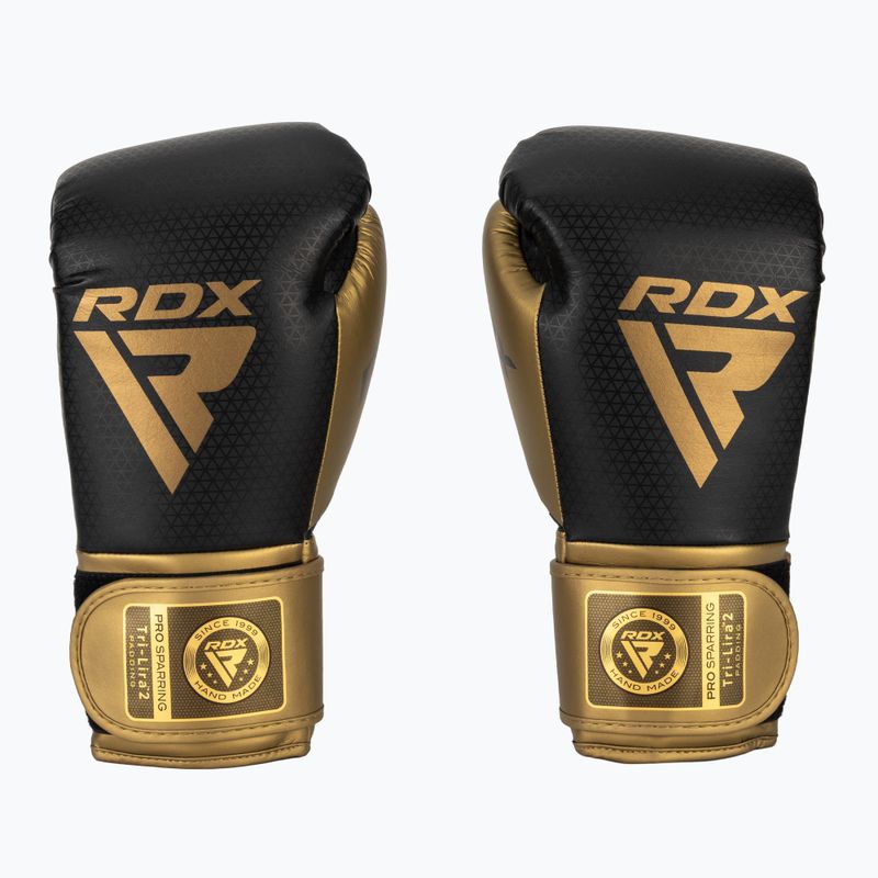 Rękawice bokserskie RDX L2 Mark Pro Sparring Boxing Hook & Loop golden 2