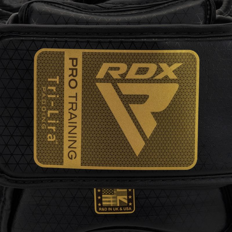 Kask bokserski RDX L1 Mark Pro Cheek Boxing Training Head Guard golden 5