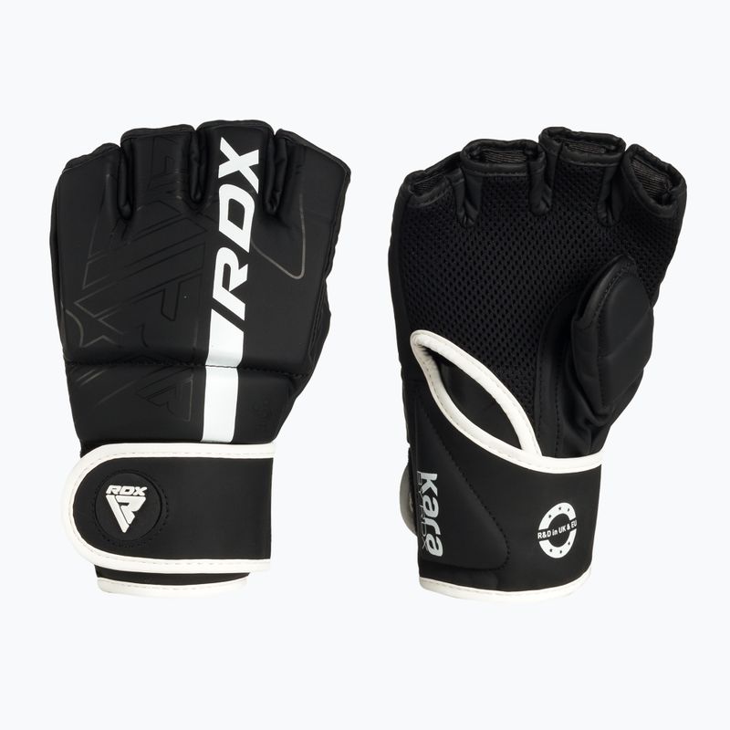 Rękawice grapplingowe RDX Grappling F6 matte white 3