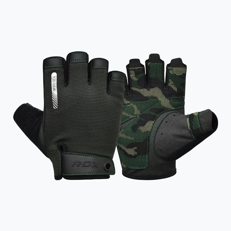 Rękawiczki treningowe RDX T2 Half army green