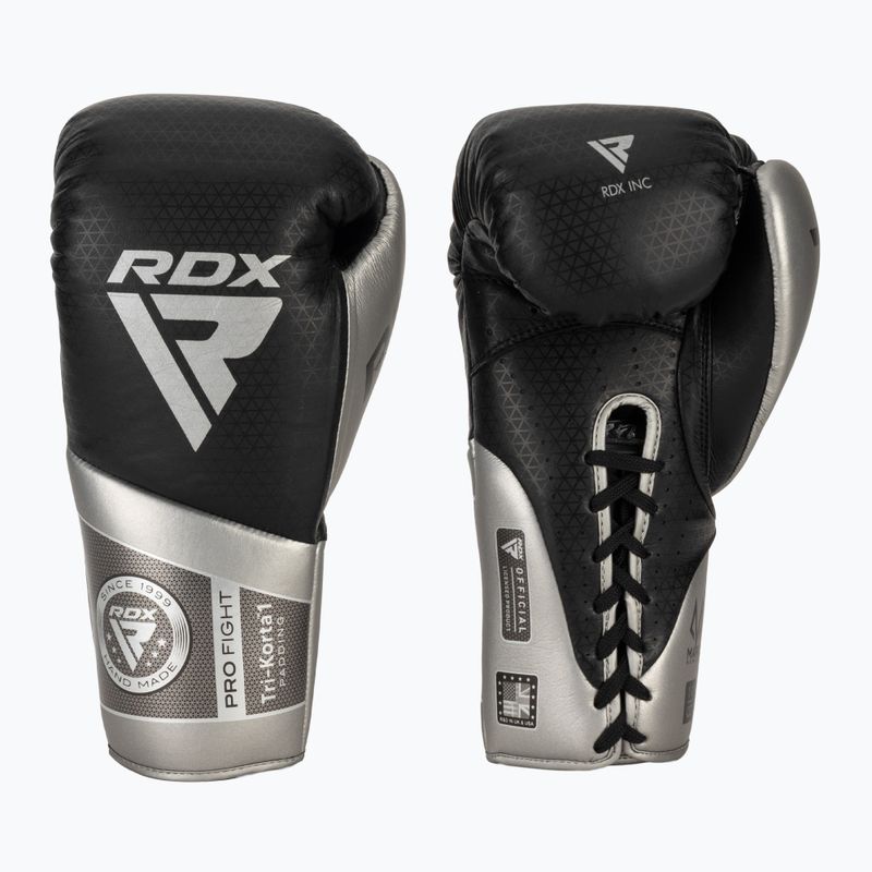 Rękawice bokserskie RDX K1 Mark Pro Fight Boxing silver