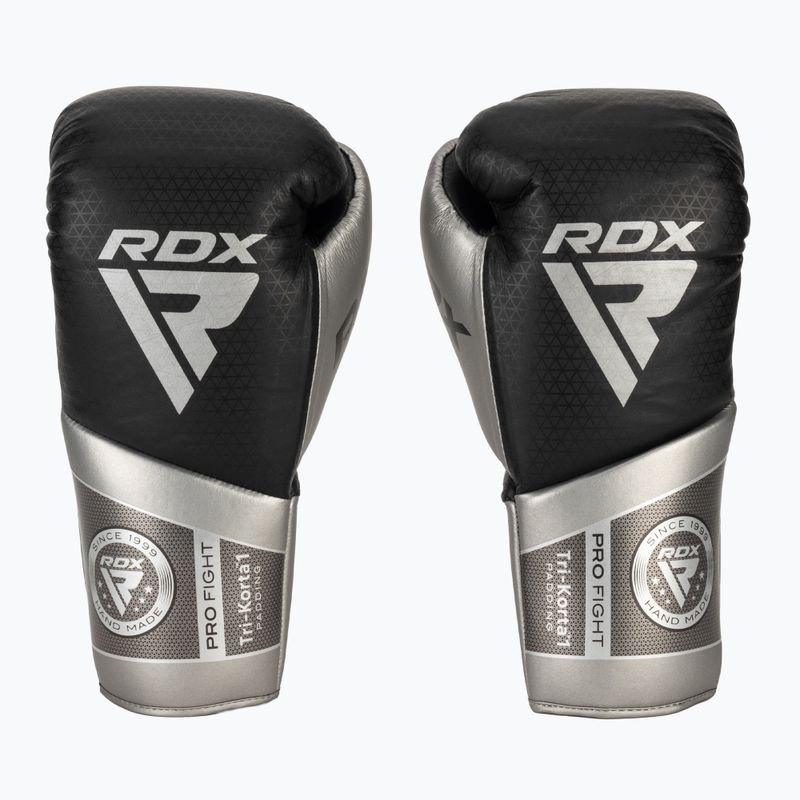 Rękawice bokserskie RDX K1 Mark Pro Fight Boxing silver 2