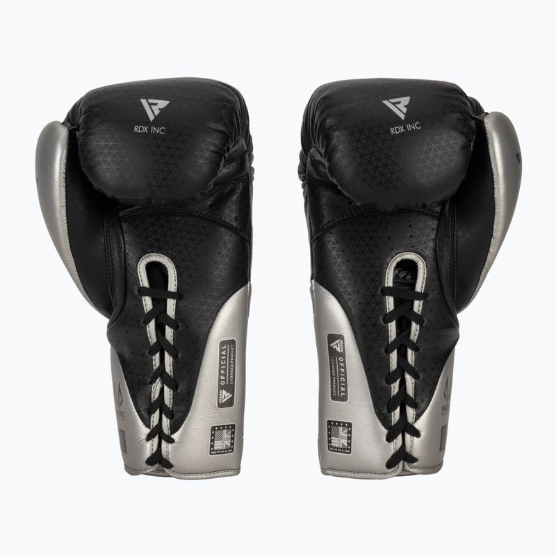 Rękawice bokserskie RDX K1 Mark Pro Fight Boxing silver 3