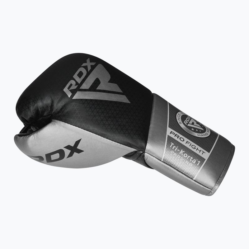 Rękawice bokserskie RDX K1 Mark Pro Fight Boxing silver 3