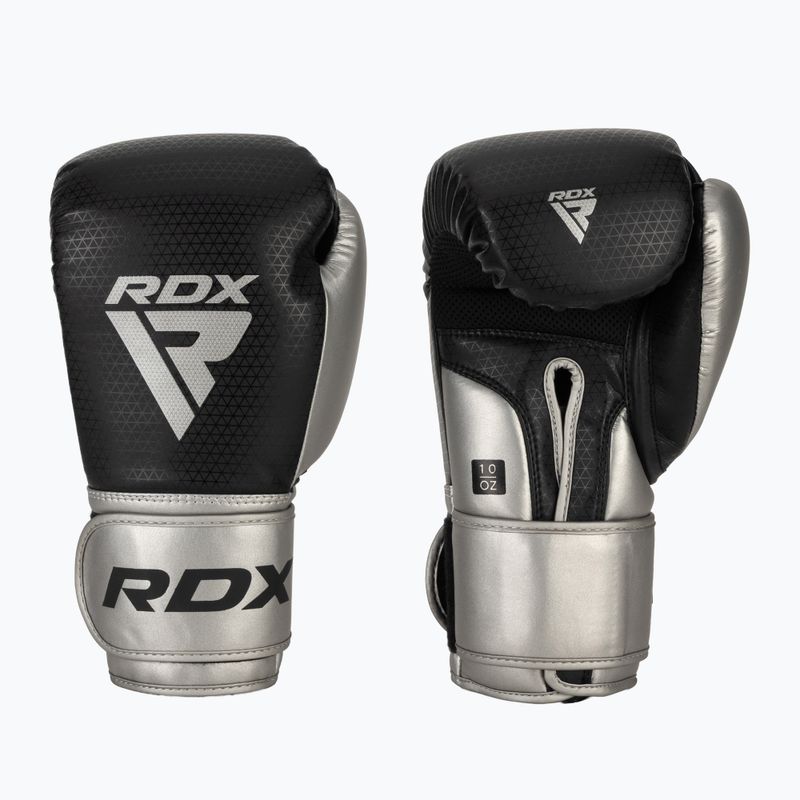 Rękawice bokserskie RDX L2 Mark Pro Sparring Boxing Hook & Loop silver