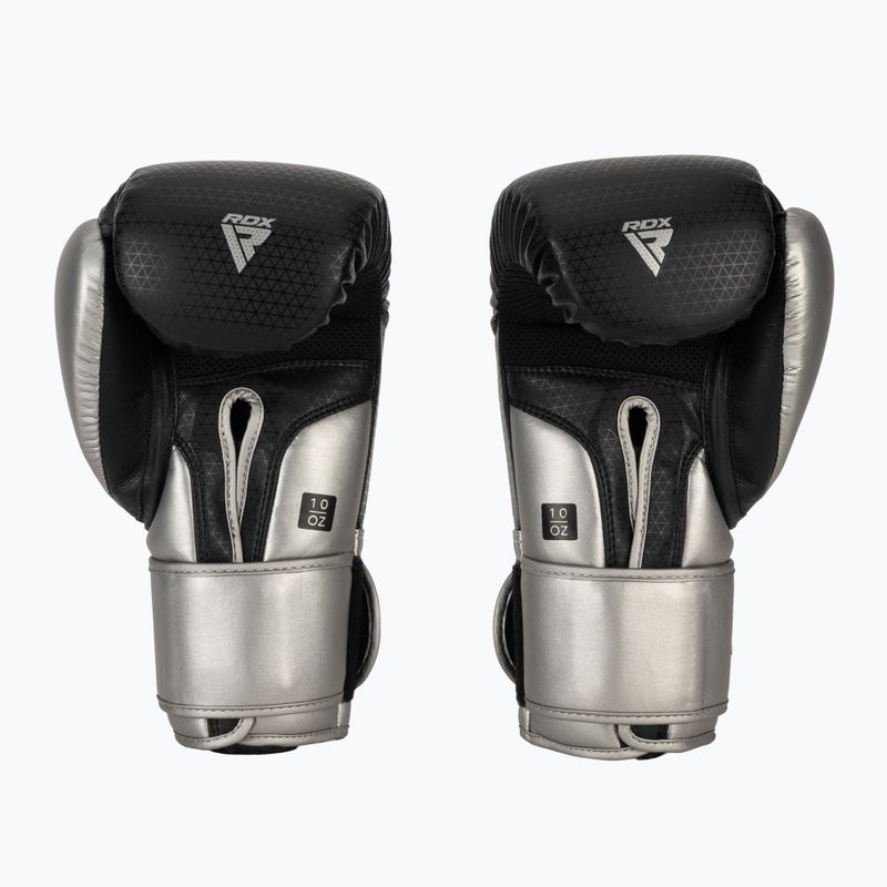 Rękawice bokserskie RDX L2 Mark Pro Sparring Boxing Hook & Loop silver 3