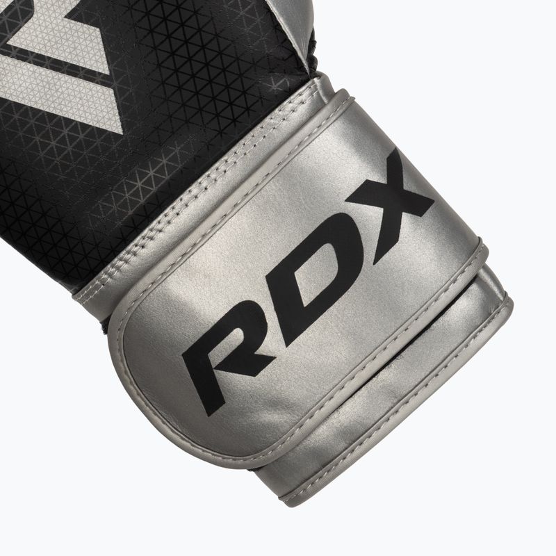 Rękawice bokserskie RDX L2 Mark Pro Sparring Boxing Hook & Loop silver 6