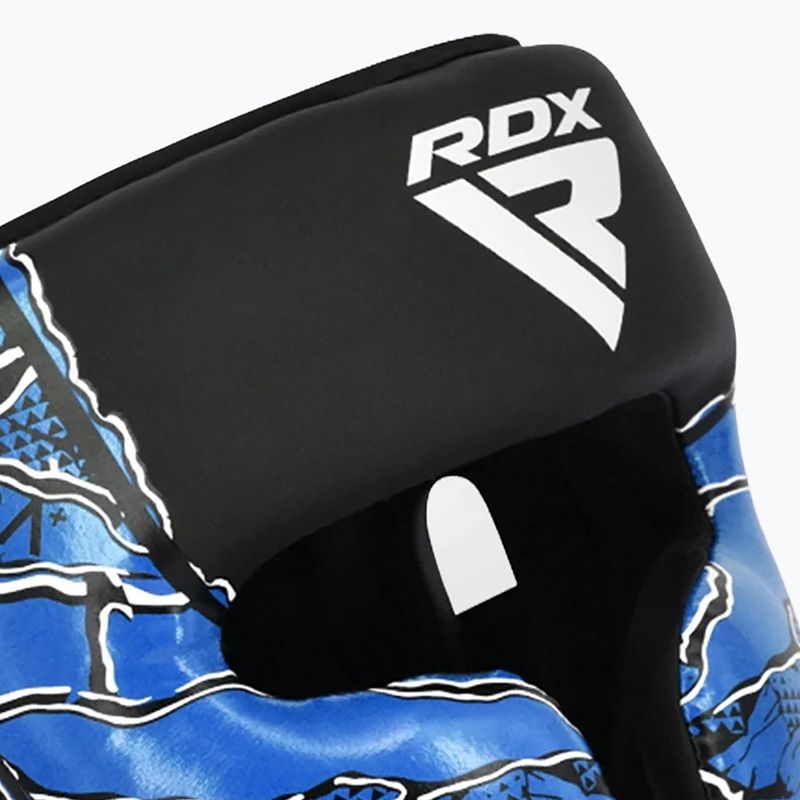 Kask bokserski RDX New Aura F17 Head black/blue 5