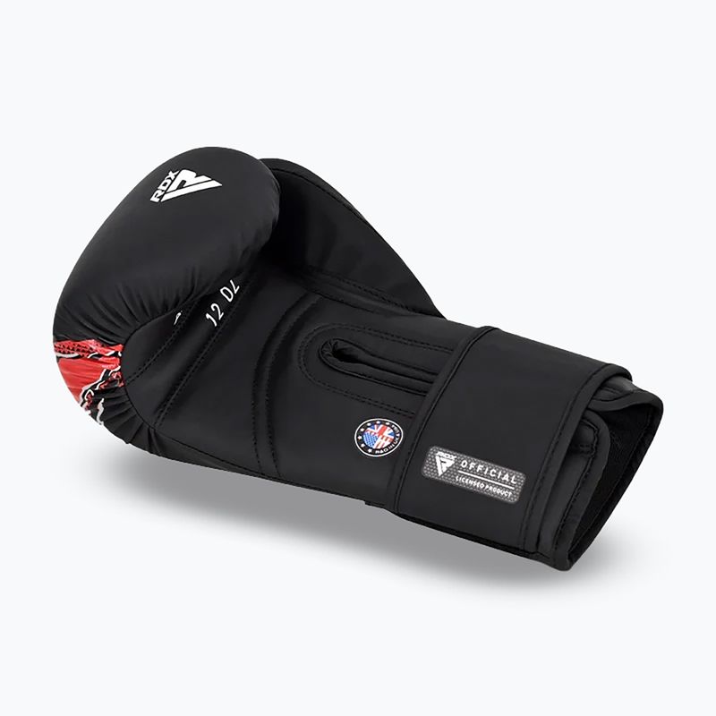 Rękawice bokserskie RDX Boxing New Aura F17 black/red 4