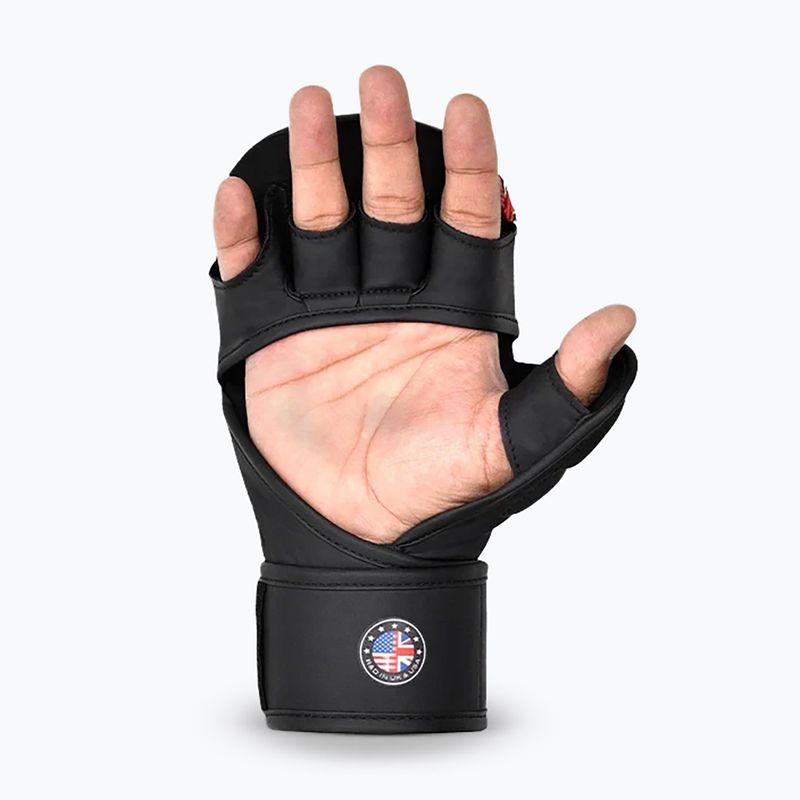 Rękawice MMA RDX Grappling Shooter New Aura F17 black/red 3