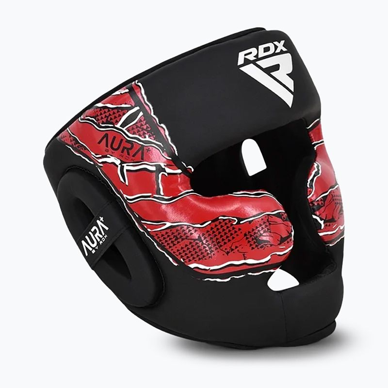 Kask bokserski RDX New Aura F17 Head black/red 2