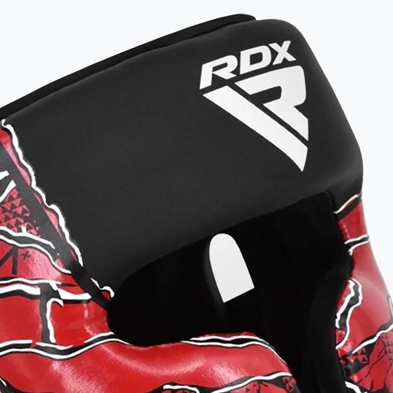 Kask bokserski RDX New Aura F17 Head black/red 5