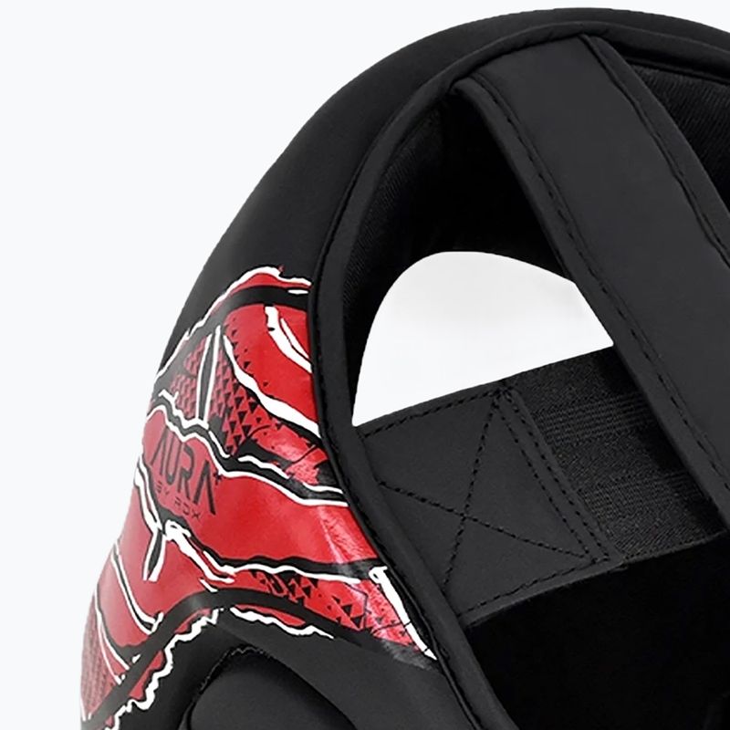 Kask bokserski RDX New Aura F17 Head black/red 6