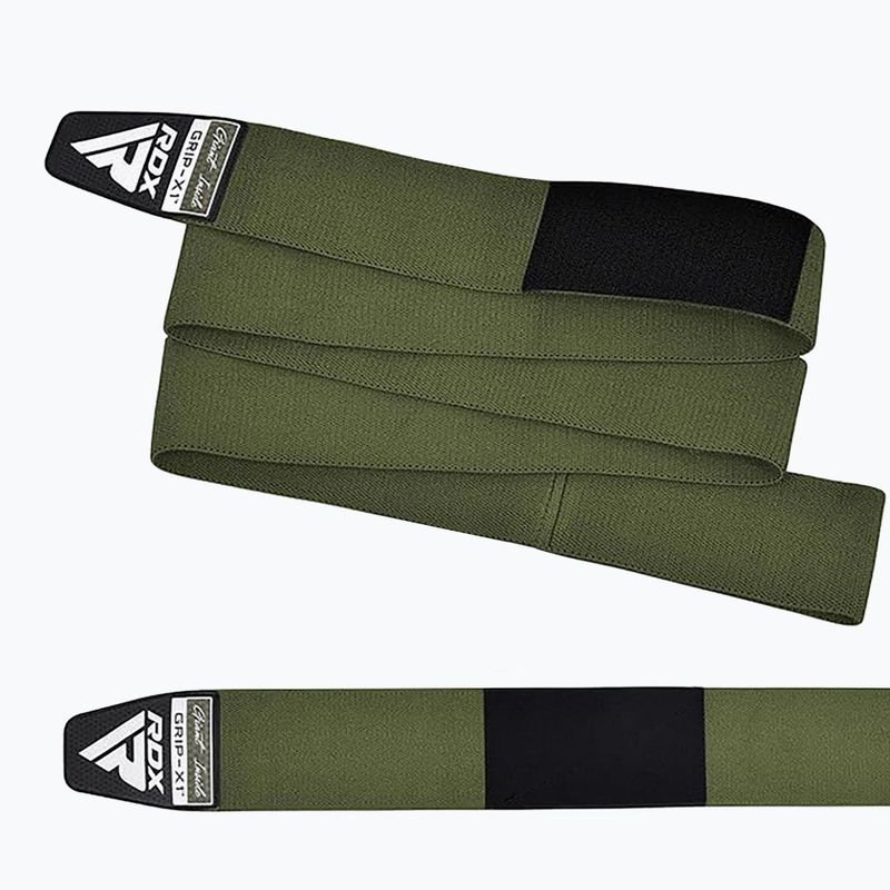 Opaski na kolana RDX Compression Elasticated Knee Wrap army green 3