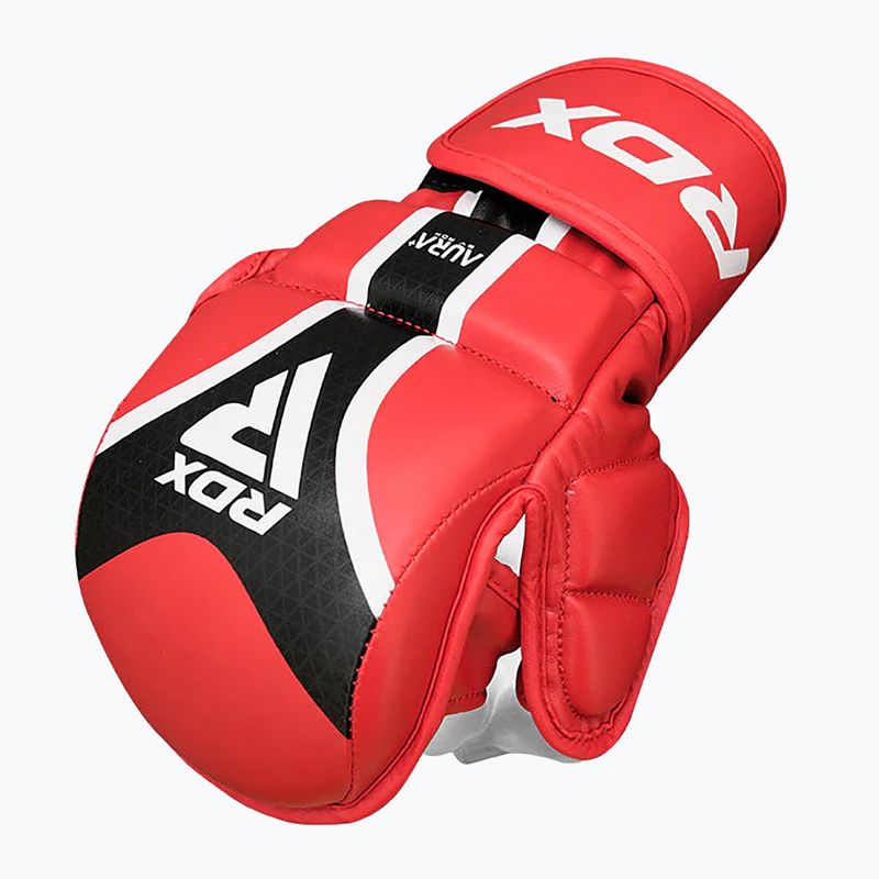 Rękawice grapplingowe RDX Grappling Shooter Aura Plus T-17 red 4