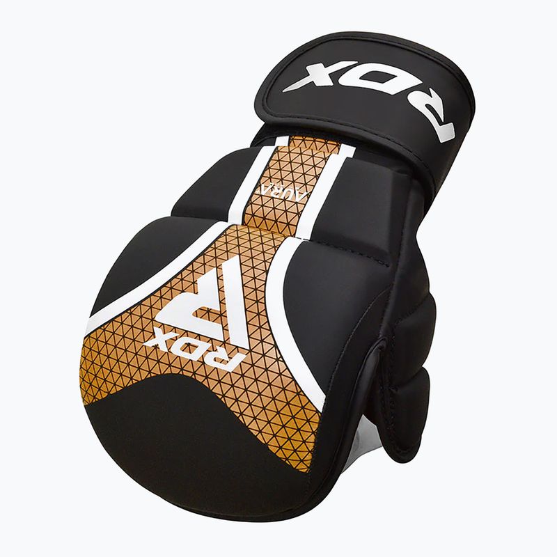 Rękawice grapplingowe RDX Grappling Shooter Aura Plus T-17 golden