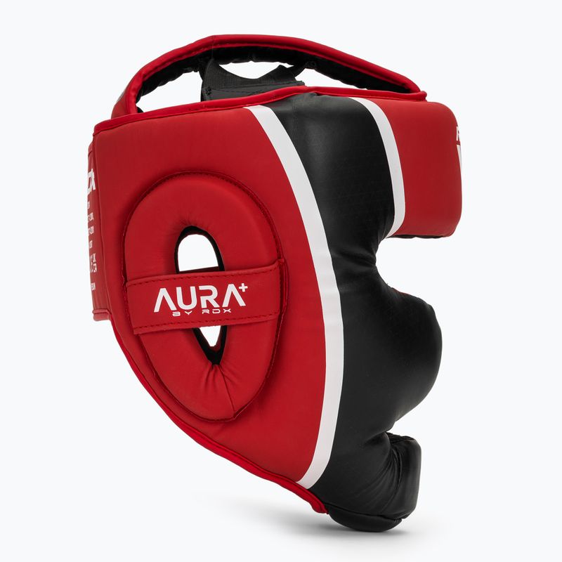 Kask bokserski RDX Head Guard Aura Plus T-17 red 2
