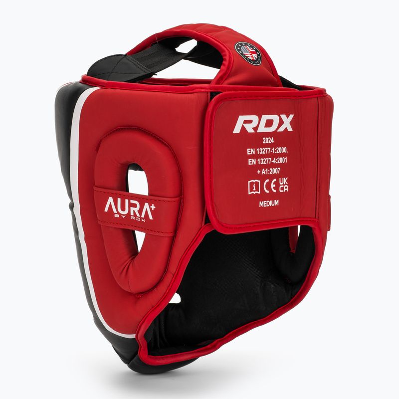 Kask bokserski RDX Head Guard Aura Plus T-17 red 3