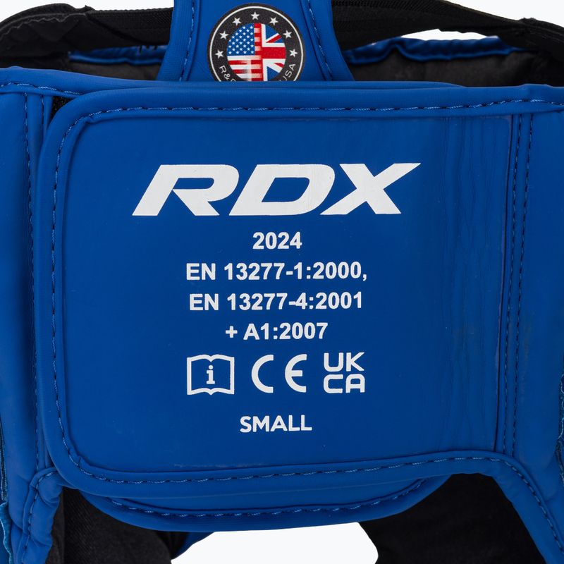 Kask bokserski RDX Head Guard Aura Plus T-17 blue 5