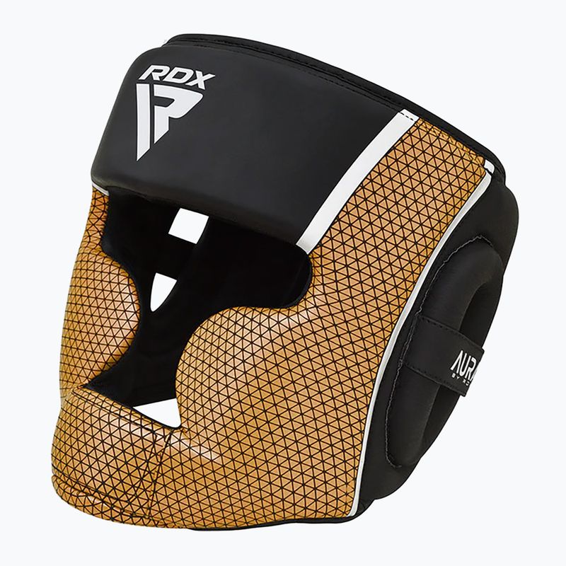 Kask bokserski RDX Head Guard Aura Plus T-17 golden 2