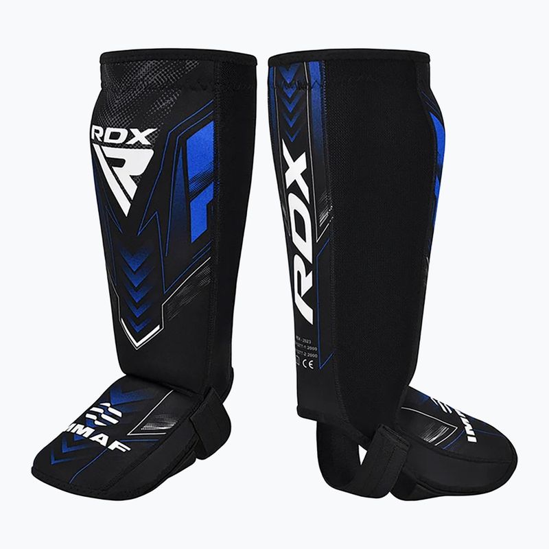 Ochraniacze piszczeli i stóp RDX IMMAF Approved Neoprene Shin Instep blue 3